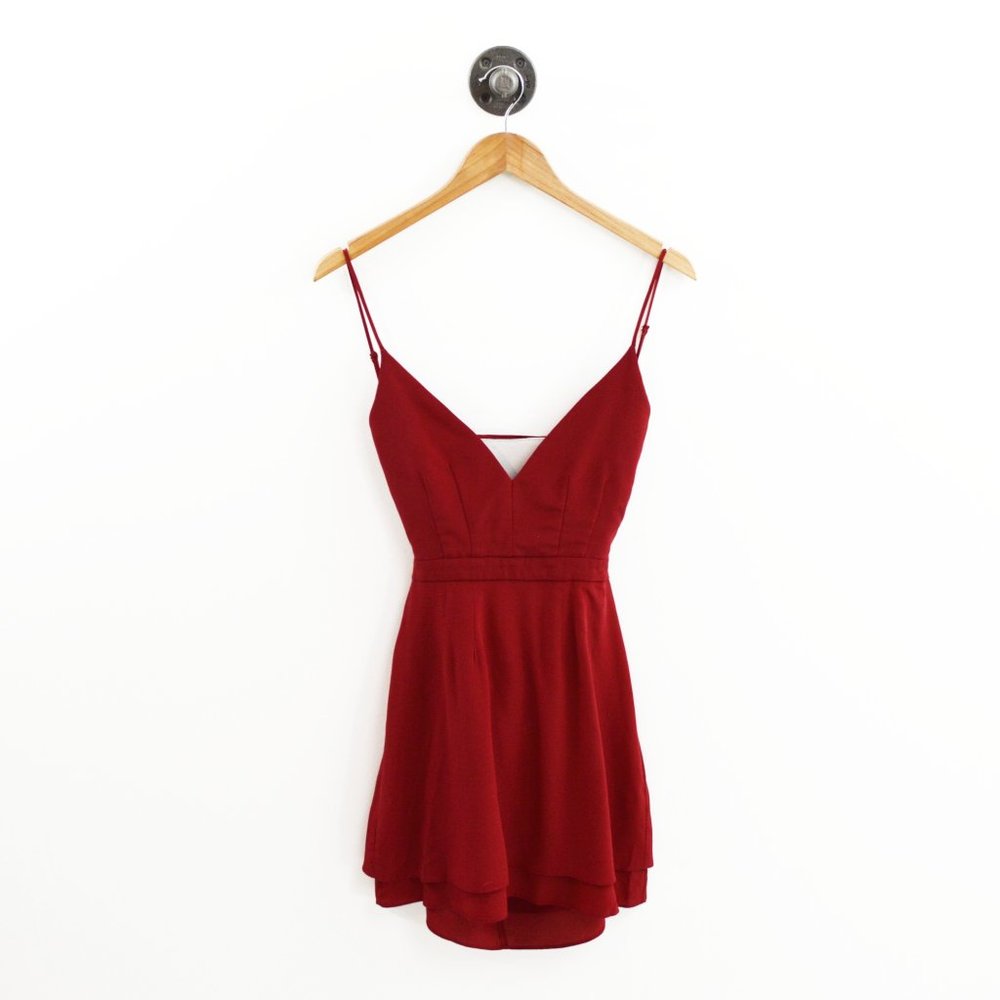Jennifer Hope Lace Back Silk Dress #143-1565